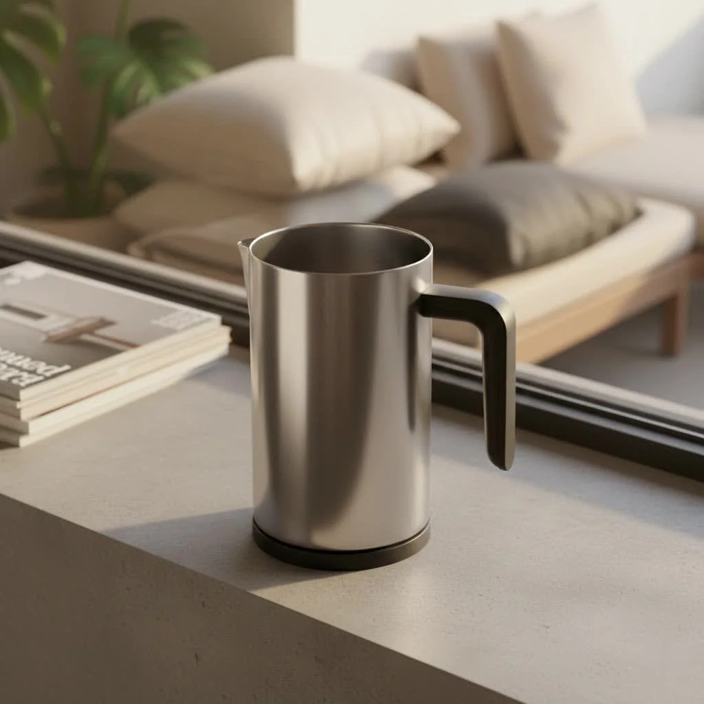 Nespresso Aeroccino milk frother with a flashing red light