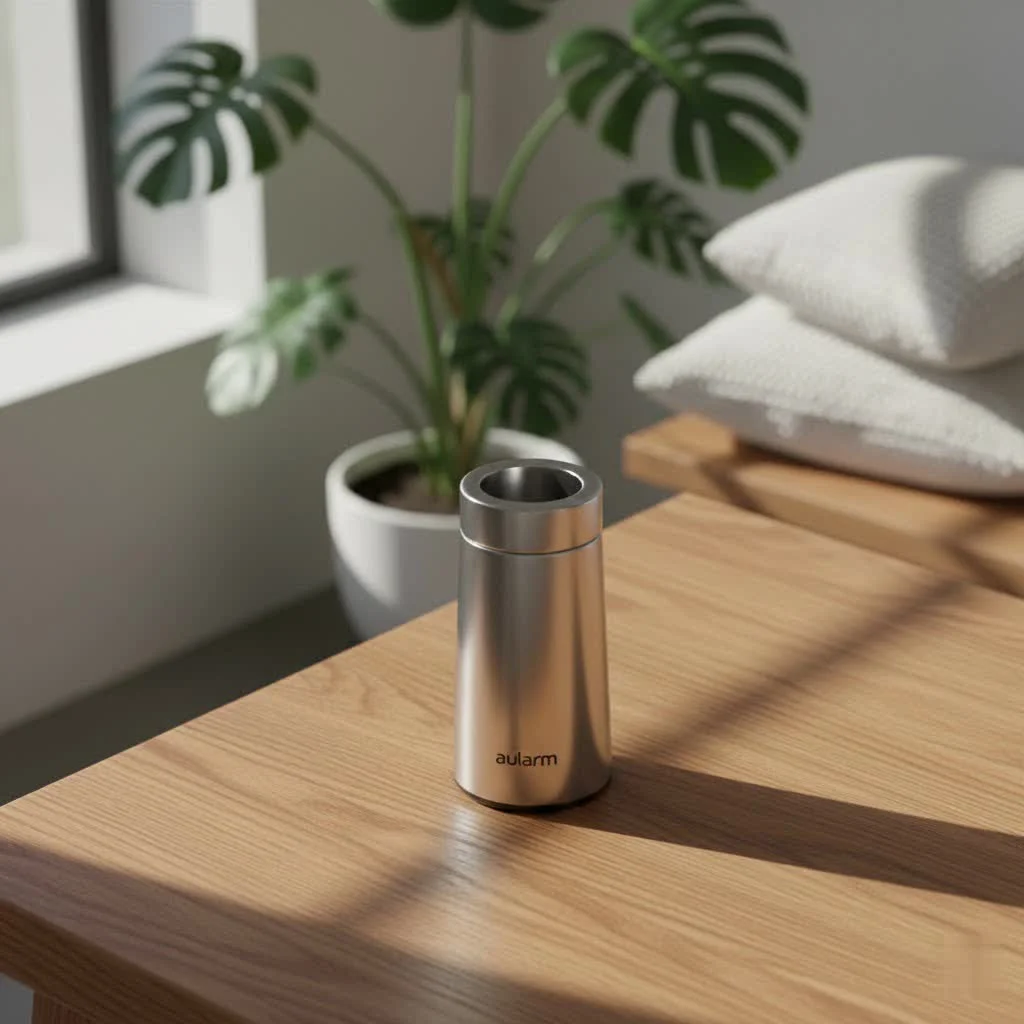 Milk frother creating foam for coffee