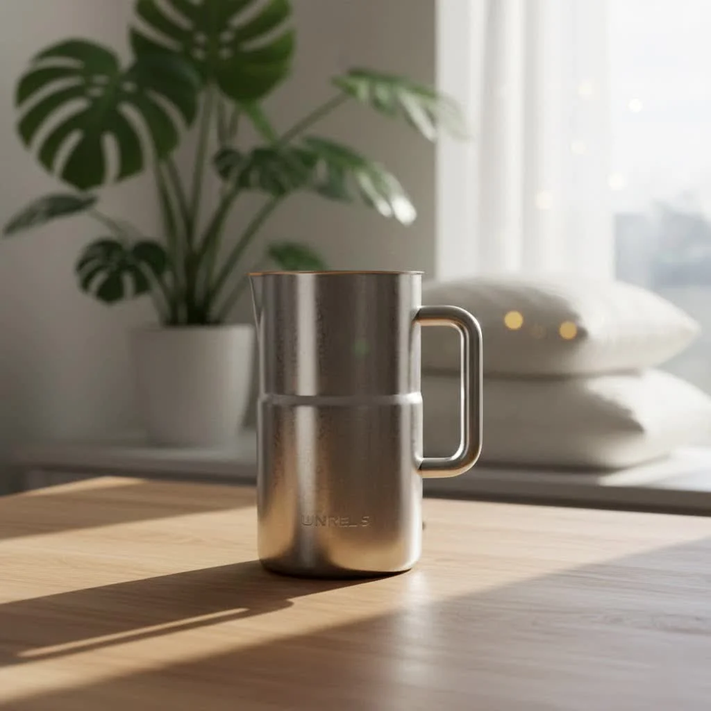 Aerolatte Milk Frother creating foam